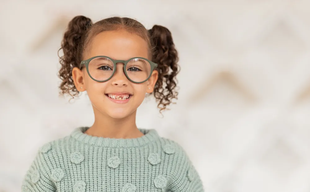 Child at a wellness exam